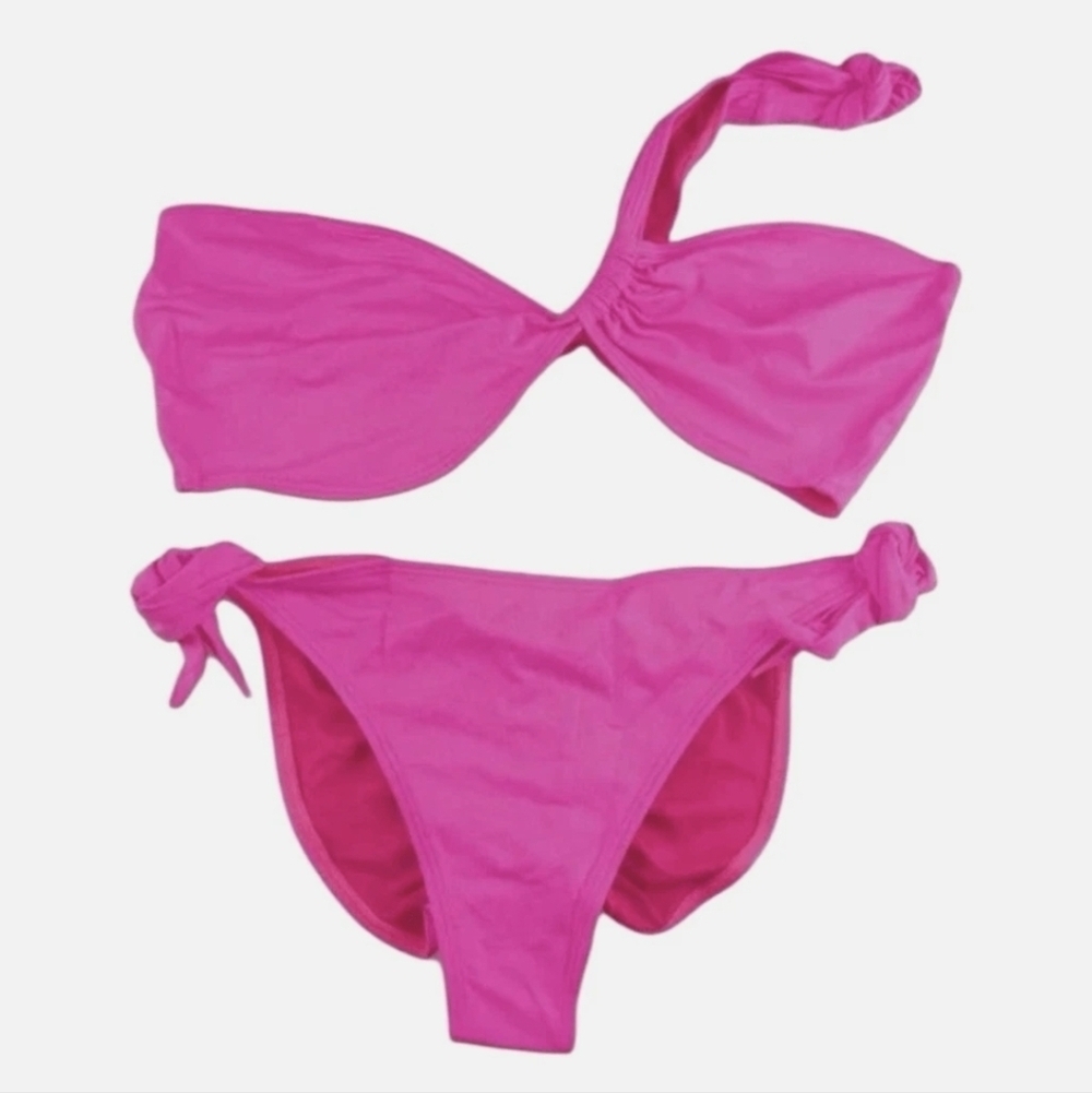 Frederick’s of Hollywood Laguna Bikini Hot Pink 2-Piece Womens Medium NWT